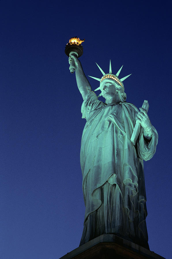 National Parks Photograph - 1990s Statue Of Liberty New York City by Vintage Images