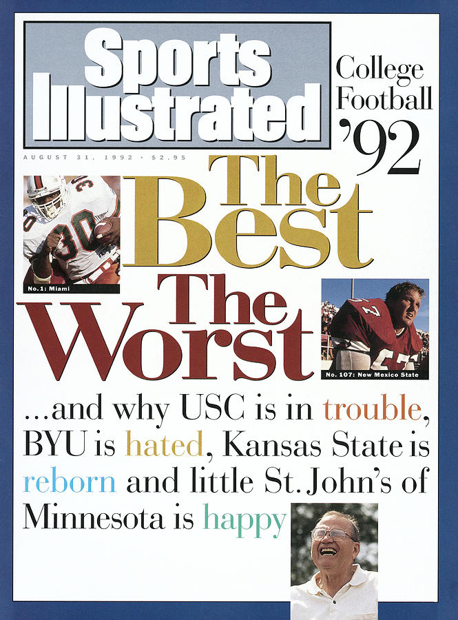 1992 College Football Preview Issue Sports Illustrated Cover Photograph by Sports Illustrated