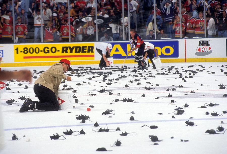 Florida Panthers Photograph - 1996 Stanley Cup Finals - Game 3 by B Bennett