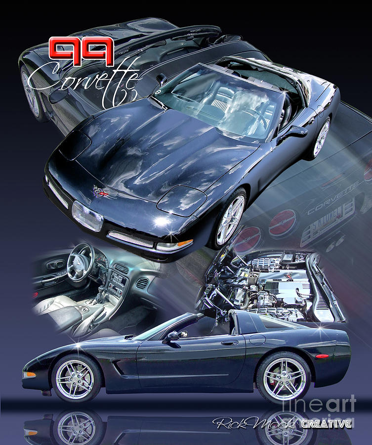 1999 Chevrolet Corvette Digital Art by Rick Mock