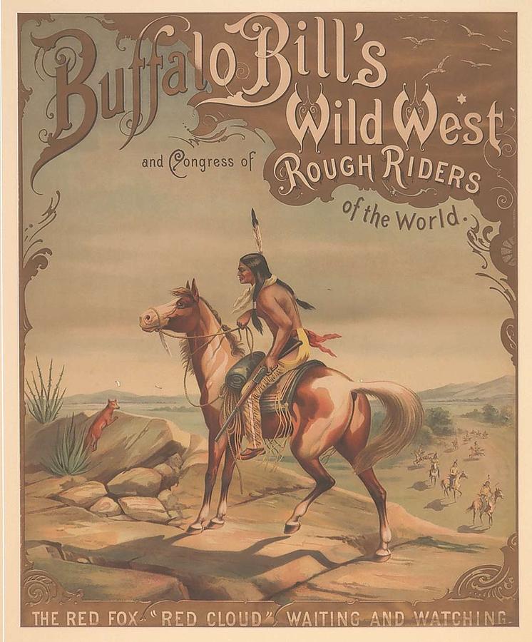 19th Century Buffalo Bill Wild West Poster Old West Cowboys Photograph ...