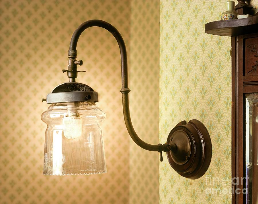 19th Century Gas Wall Light Photograph by Martyn F. Chillmaid/science Photo Library