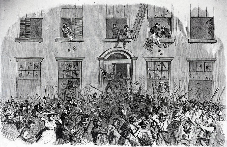 19th-century Print Of Rioters Attacking Photograph by Bettmann