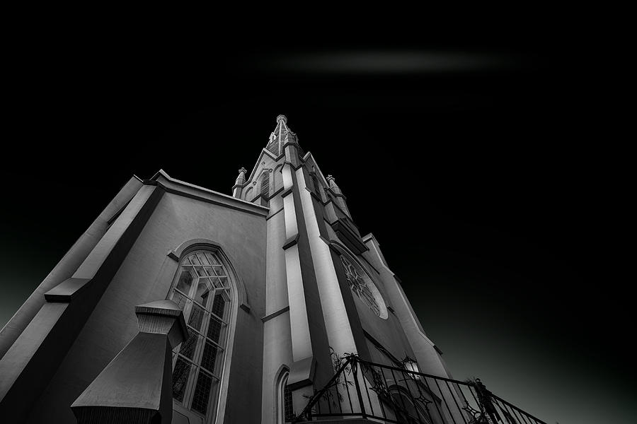 Architecture Photograph - 1st Baptist Church At Raleigh by Wenjin Yu