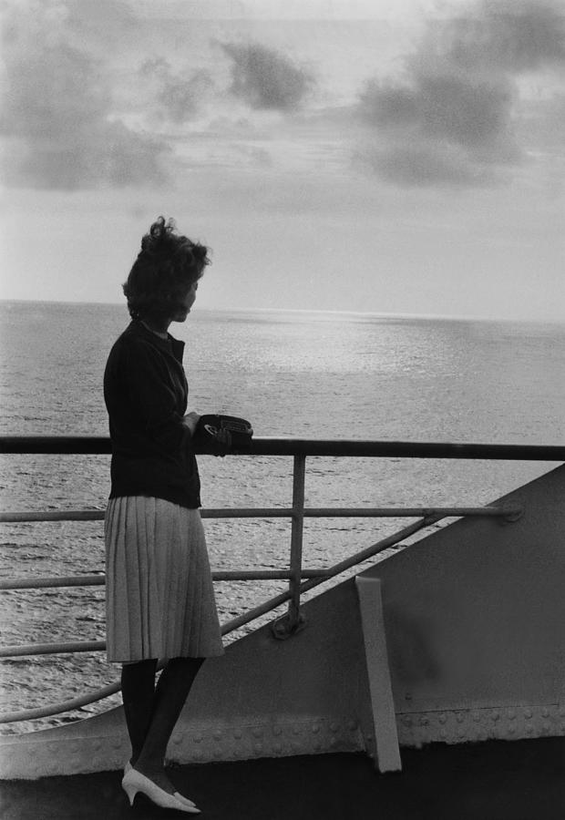 1st Cruise Of France Liner In 1962 Photograph by Keystone-france