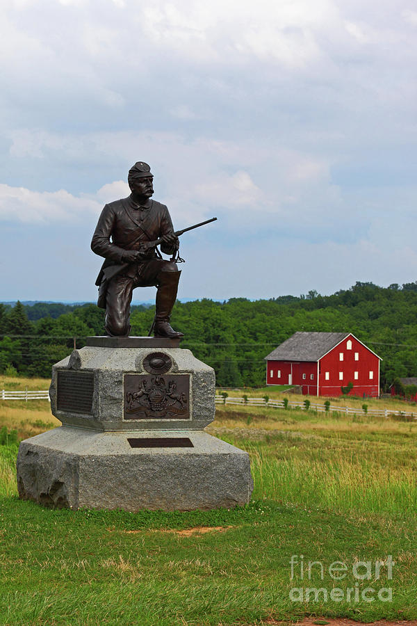 1st Pennsylvania Cavalry Monument Cemetery Ridge Gettysburg Photograph by James Brunker