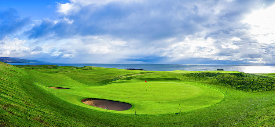 18th Green At Brora Golf Club, Moray #2 Photograph by Panoramic Images