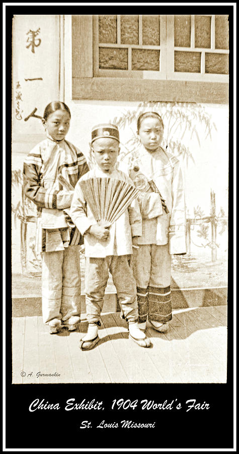 1904 Worlds Fair Chinese Children #2 Photograph by A Macarthur Gurmankin