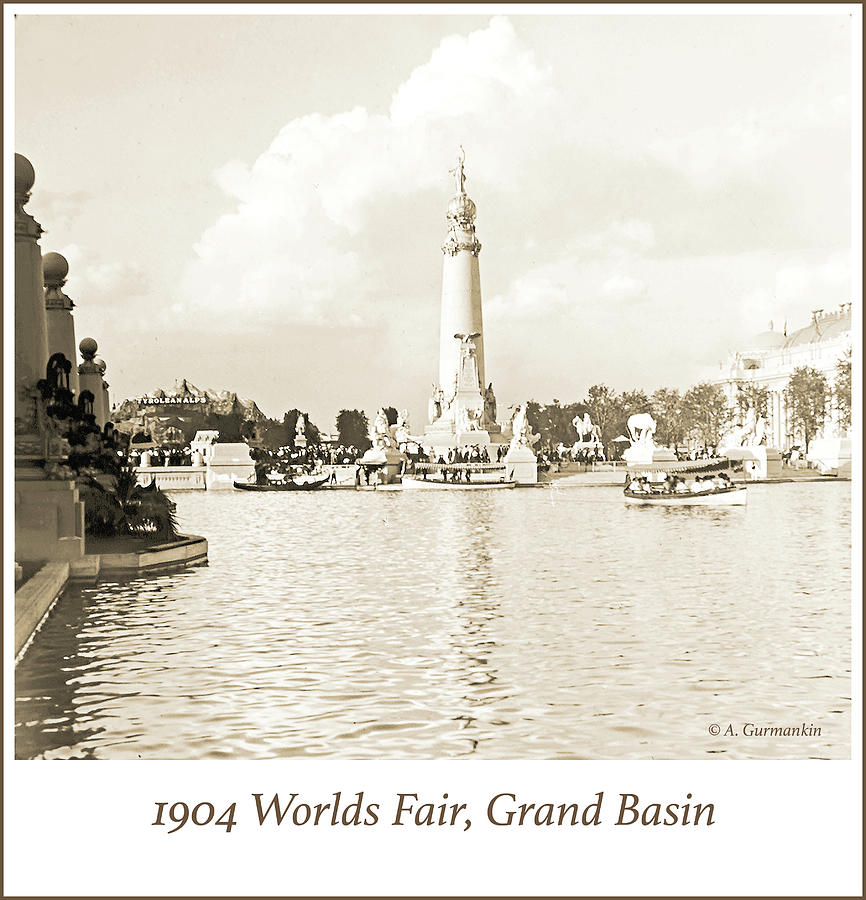 1904 Worlds Fair, Grand Basin #2 Photograph by A Macarthur Gurmankin