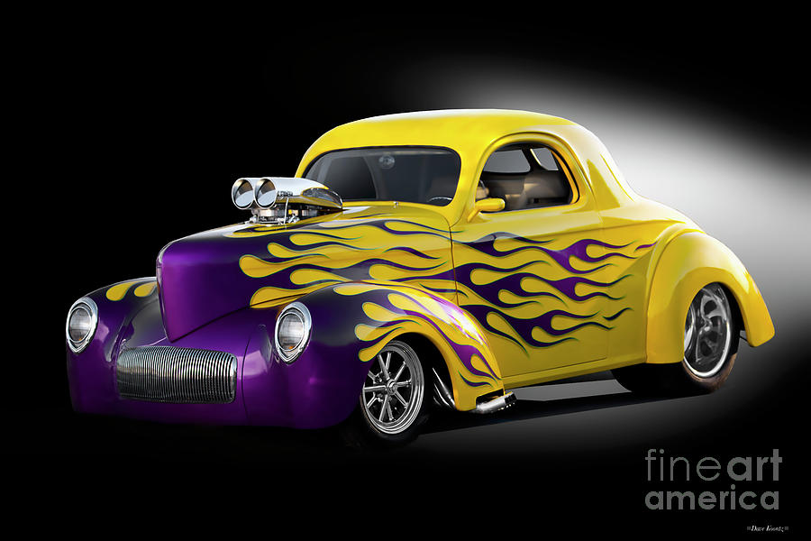 1941 Willys Coupe Pro Street #2 Photograph by Dave Koontz