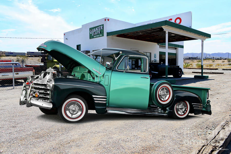 1950 Chevrolet 3100 low Rider Pickup Photograph