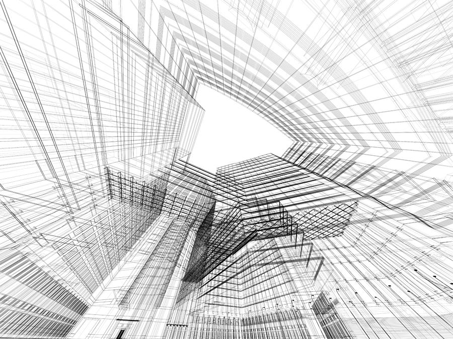 3d Architecture Abstract #2 Photograph by Nadla