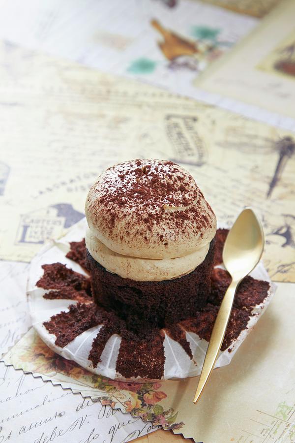 A Tiramisu Cupcake #2 Photograph by Miriam Rapado