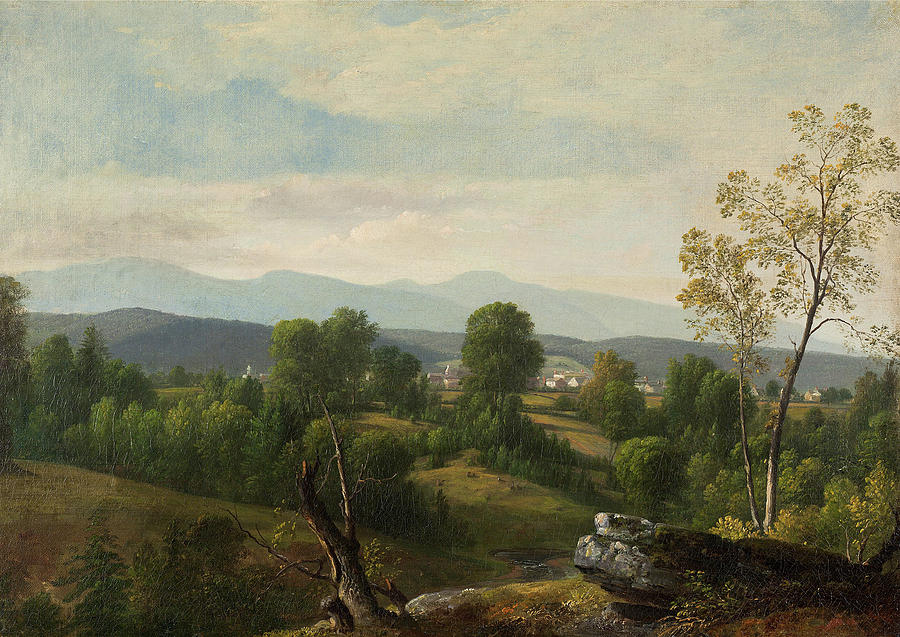 Asher Brown Durand Painting - A View of the Valley #2 by Asher Brown Durand