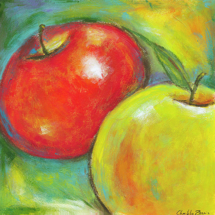 Abstract Fruits Iv #2 Painting by Chariklia Zarris