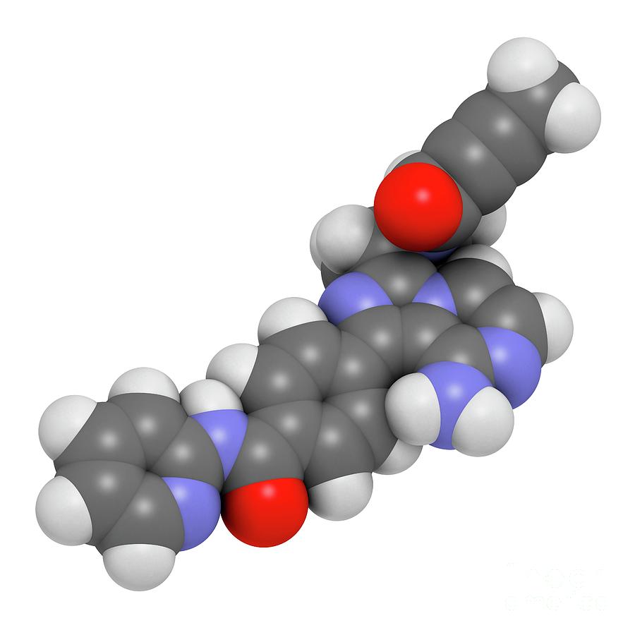 Acalabrutinib Cancer Drug Molecule Photograph By Molekuul/science Photo ...