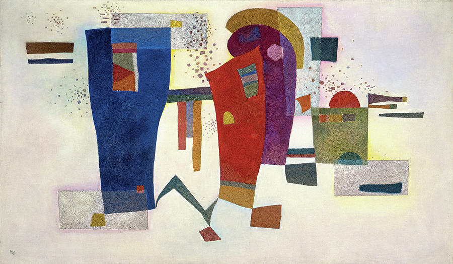 Wassily Kandinsky Painting - Accompanied Contrast #2 by Wassily Kandinsky