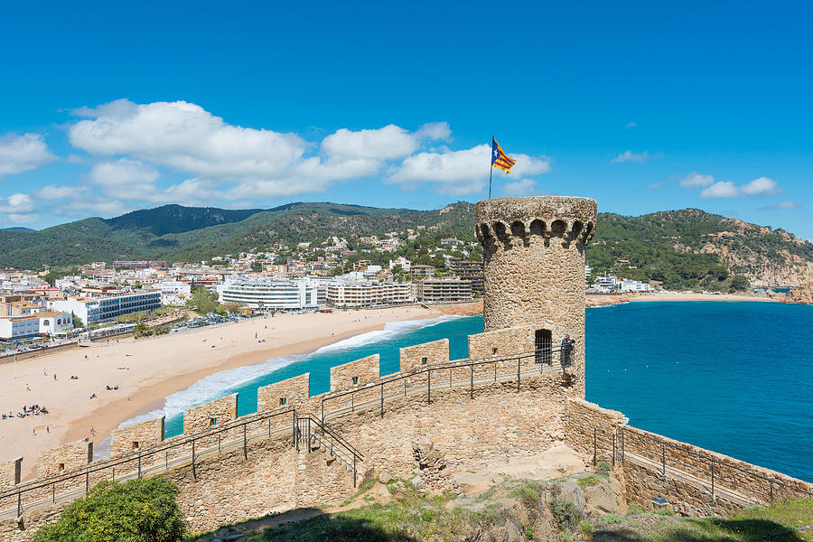 Aerial View Of Fortress Vila Vella Photograph by Prasit Rodphan - Fine ...