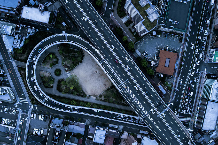 Aerial View Of Osaka, Japan #2 Photograph by Michael H