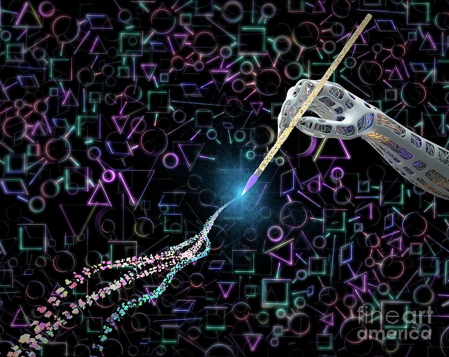 Ai Art #2 Photograph by Tim Vernon / Science Photo Library