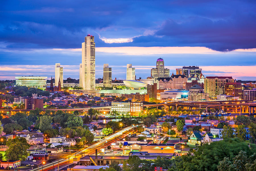 Albany, New York, Usa City Skyline Photograph by Sean Pavone - Fine Art ...