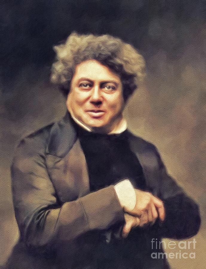 Alexandre Dumas photo by Nadar with quote poster print 