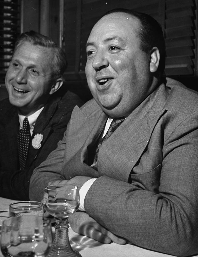 Black And White Photograph - Alfred Hitchcock by Peter Stackpole