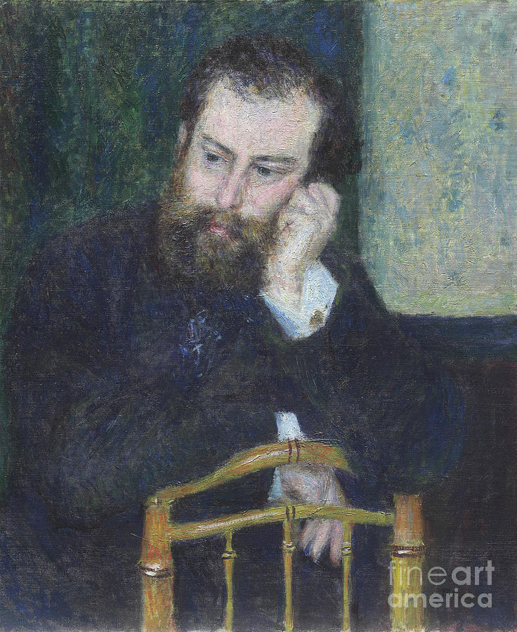 Alfred Sisley, 1876 Painting by Pierre Auguste Renoir