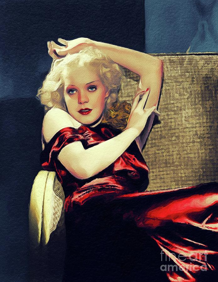 Hollywood Painting - Alice Faye, Vintage Actress #2 by Esoterica Art Agency
