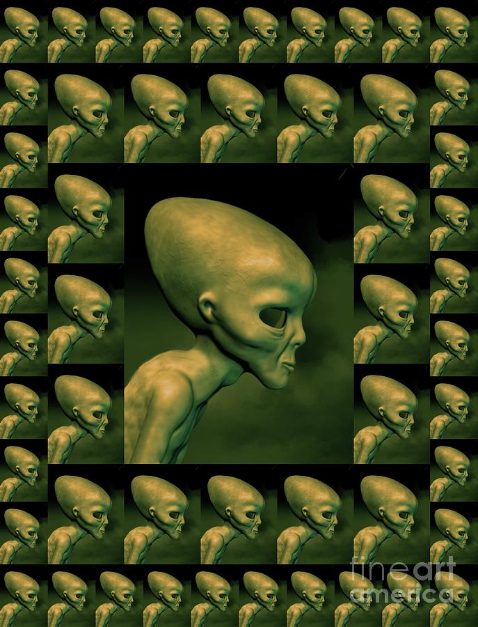 Alien Files #2 Digital Art by Esoterica Art Agency