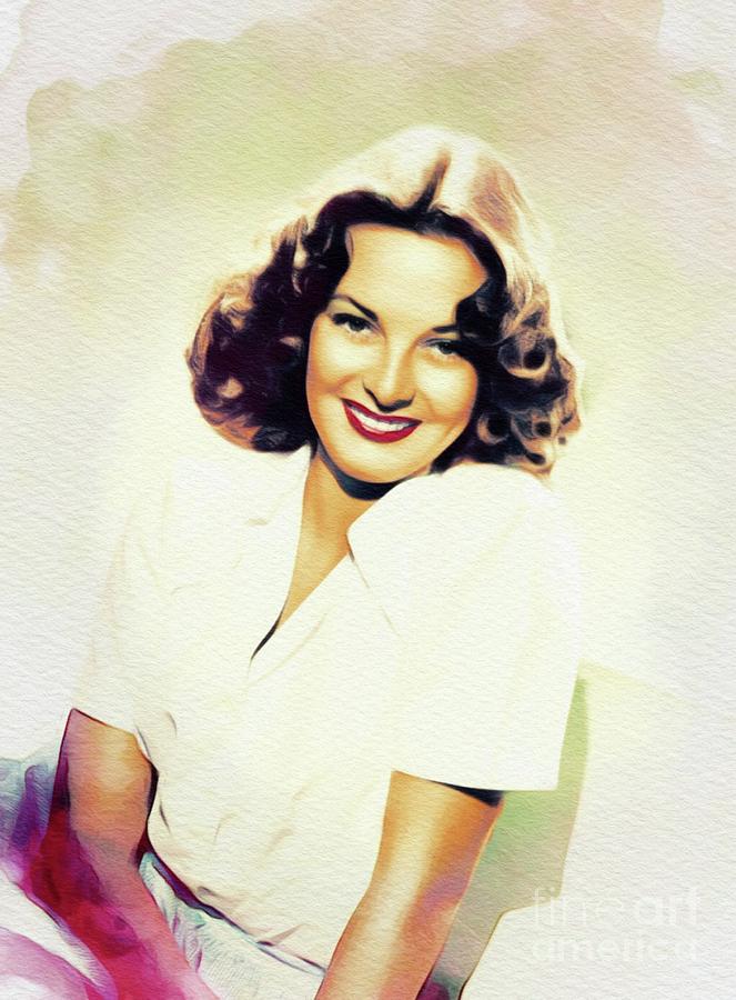 Alma Carroll, Vintage Movie Star Painting