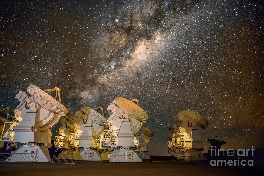 Alma Telescope Array #2 Photograph by European Southern Observatory/science Photo Library