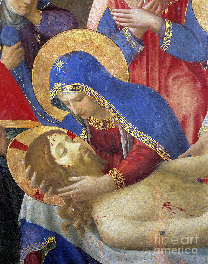 Altarpiece: Deploration Or Lamentation On The Dead Christ Painting By ...