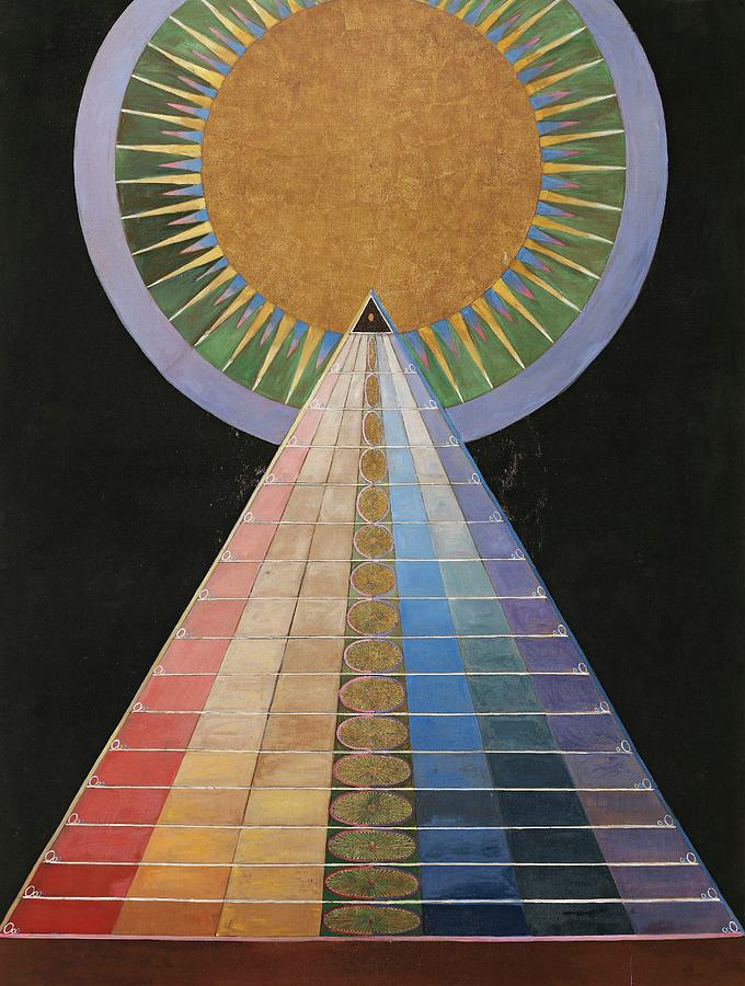 Abstract Painting - Altarpiece No. 1 Group X by Hilma Af Klint