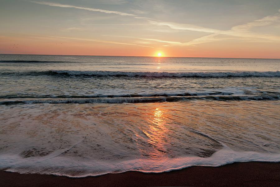 Amelia Island, Beach At Sunset Digital Art by Lumiere
