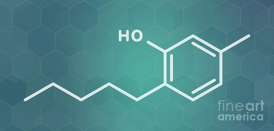 Amylmetacresol Antiseptic Drug Molecule Photograph by Molekuul/science ...