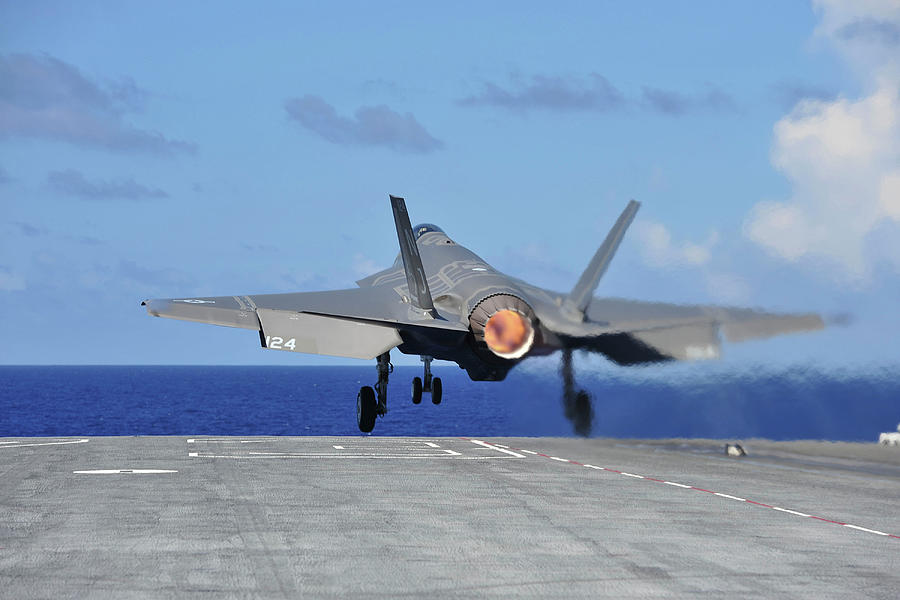 An F-35c Lightning II Launches #2 Photograph by Stocktrek Images