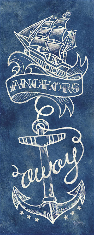 Boat Painting - Anchors Away #2 by Mary Urban