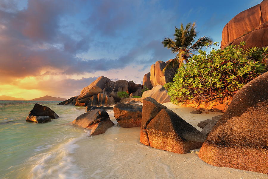 Anse Source Dargent Beach, Seychelles #2 Digital Art by Cornelia Dorr