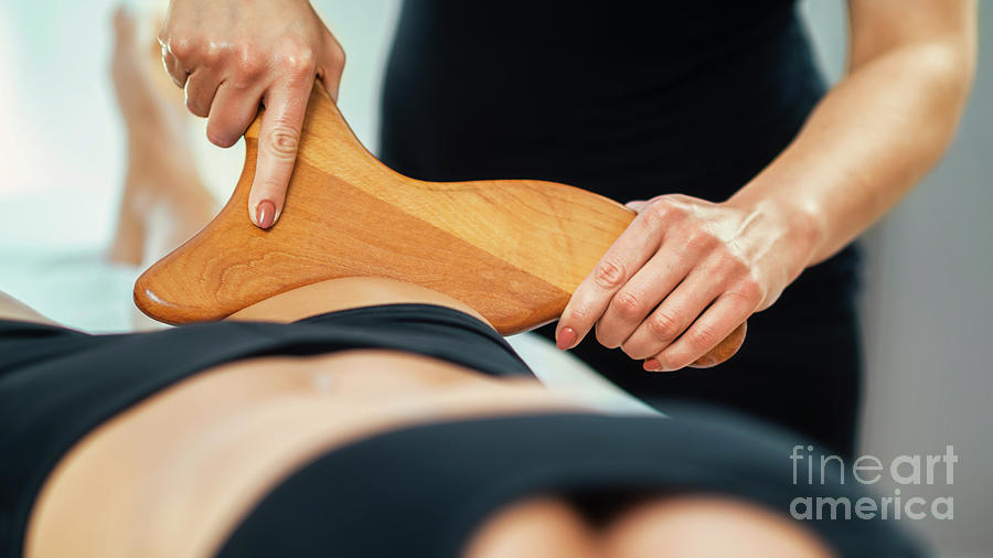 Anti-cellulite Maderotherapy Thigh Treatment #2 Photograph by Microgen Images/science Photo Library