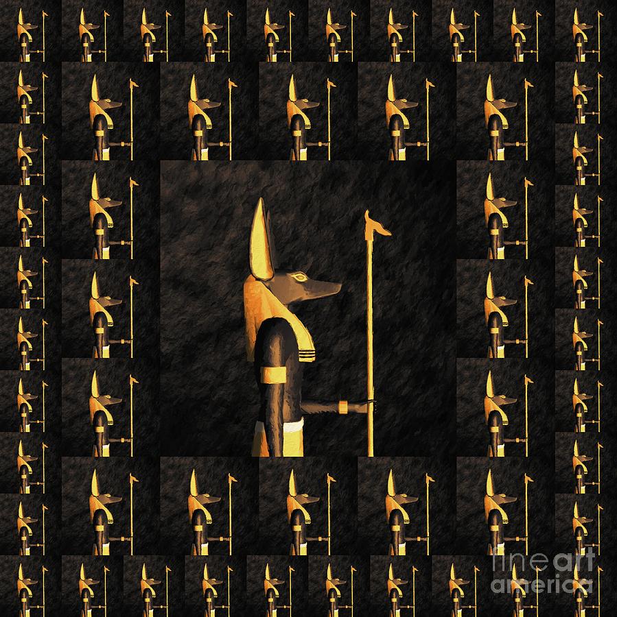 Anubis, God of Egypt #2 Painting by Esoterica Art Agency