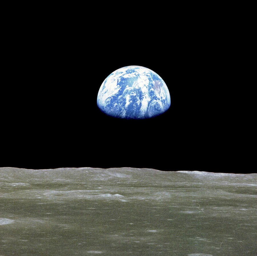 Apollo 11, Earthrise, 1969 Photograph by Science Source | Pixels