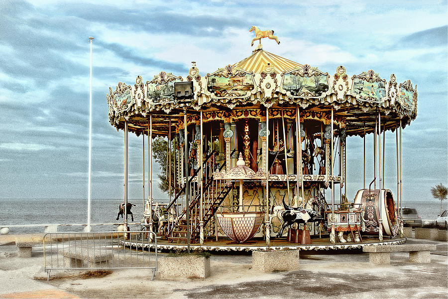 Arcachon Carousel #2 Painting by Colby Chester