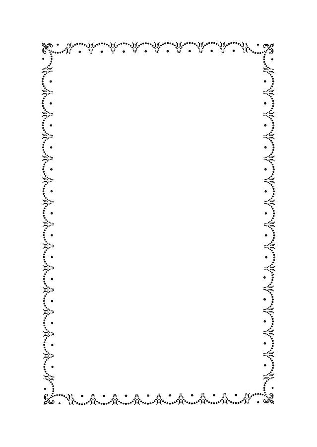 Arched Dot Border Drawing by CSA Images - Fine Art America