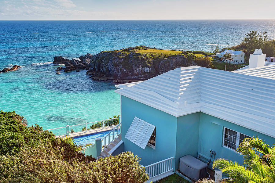 Architecture & Beach, Bermuda #2 Digital Art by Lumiere