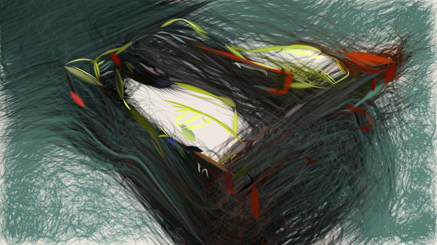 Aston Martin Valkyrie AMR Pro Drawing #3 Digital Art by CarsToon Concept