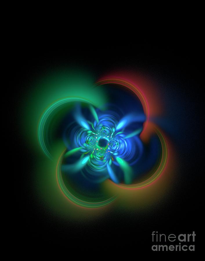 Atomic Nucleus Abstract #2 Photograph by David Parker/science Photo Library