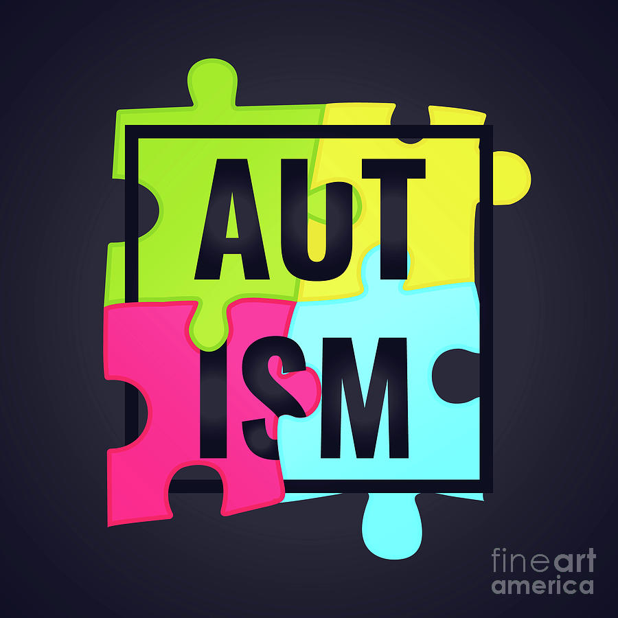 Sign Photograph - Autism Awareness #2 by Art4stock/science Photo Library
