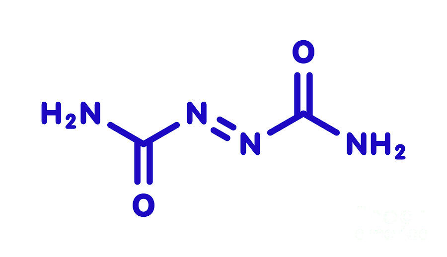Azodicarbonamide Food Additive Molecule Photograph by Molekuul/science