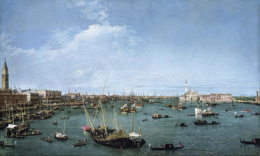 Canaletto Painting - Bacino di San Marco, Venice #2 by Canaletto